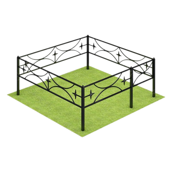 оградка из метала на кладбище 45-56